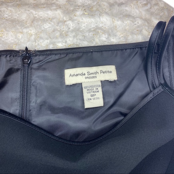 NWT Amanda Smith Petite Black Dress - Picture 3 of 9